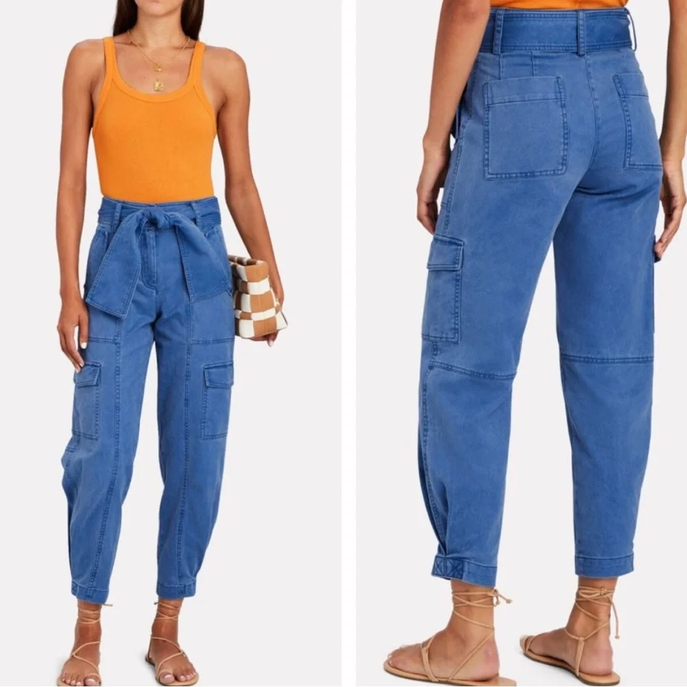 NWT DEREK LAM 10 CROSBY Elian Utility Pants Cargo Jeans Size 25 - Picture 1 of 6